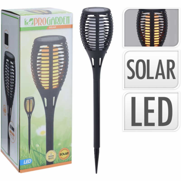Lampa solární zahradní pochodeň s efektem plamene 78 cm K...