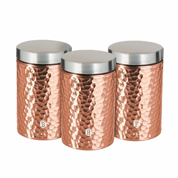 Dóza na potraviny sada 3 ks Primal Rosegold Metallic Line...