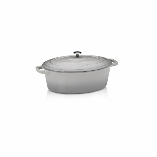 Pekáč litinový s poklicí CALIDO 35x26 cm šedá KL-12608