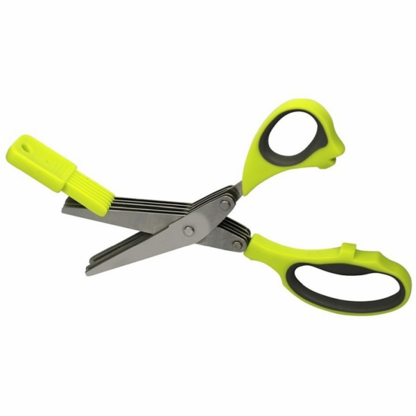 Nůžky na bylinky 5 břitů + čistítko BL-3368