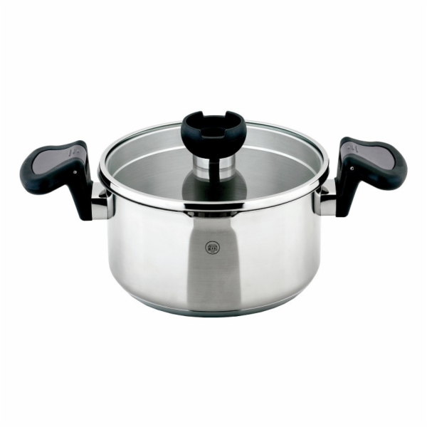 Hrnec s cedící poklicí nerez Aron 16 cm CS-060541
