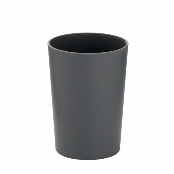 Pohár MARTA plastik šedá H 11cm / Ř 8cm KL-24196