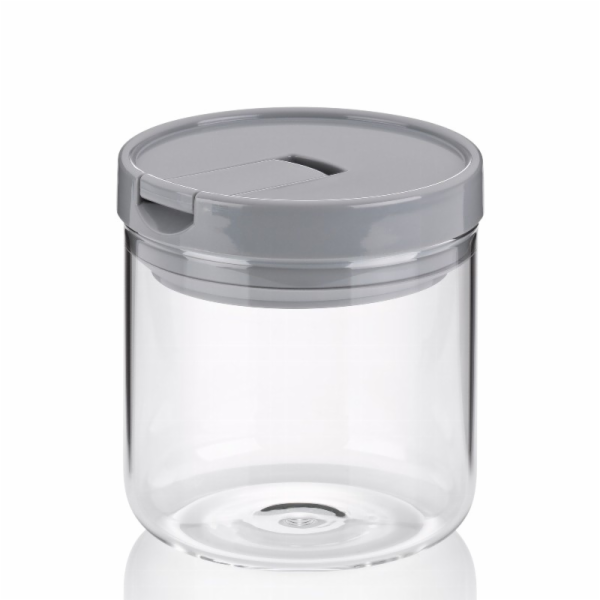 Dóza ARIK skleněná šedá 0,6 l KL-12107