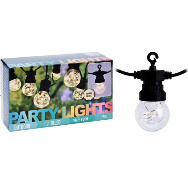 Světelný řetěz LED PARTY 10 žárovek 50LED KO-AXC100000