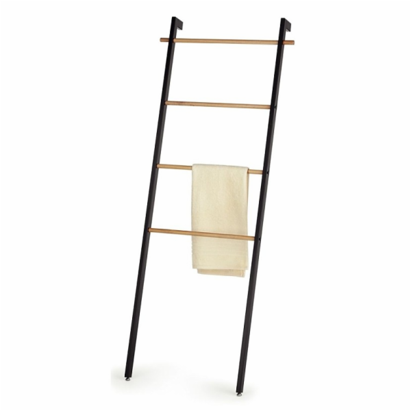 Držák na ručníky žebřík OAK kov/dřevo KL-24263