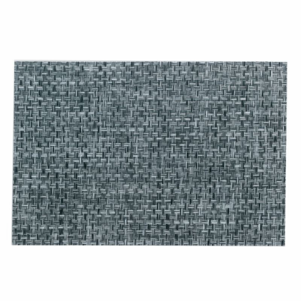 Prostírání PLATO, polyvinyl, černé/bílé 45x30cm KL-15644