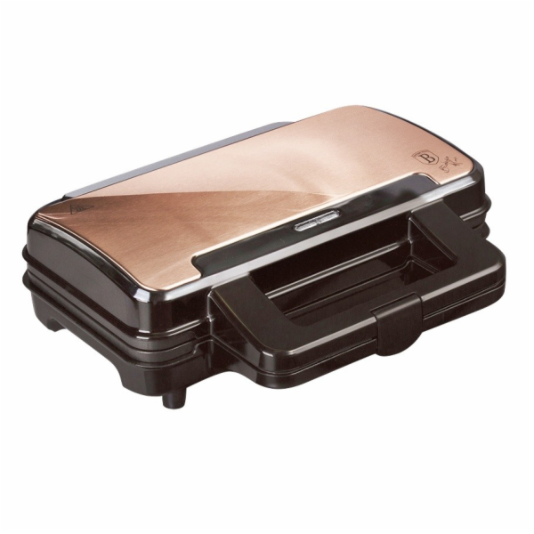 Sendvičovač s nepřilnavým povrchem 900 W Rosegold Metalli...
