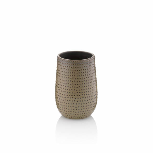 Pohár Dots keramika mokka KL-23605