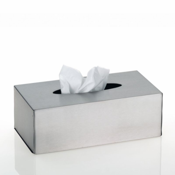Kosmetický box na kapesníky CLEAN nerezová ocel KL-18948