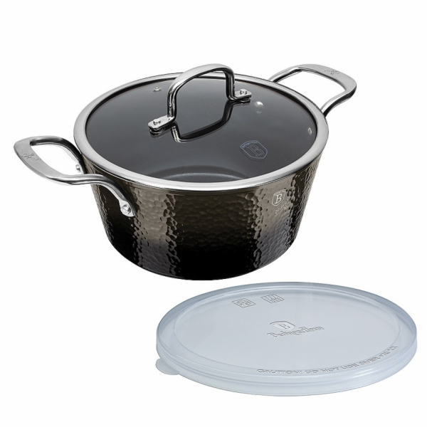 Kastrol s poklicí s titanovým povrchem 24 cm Shine Basalt...