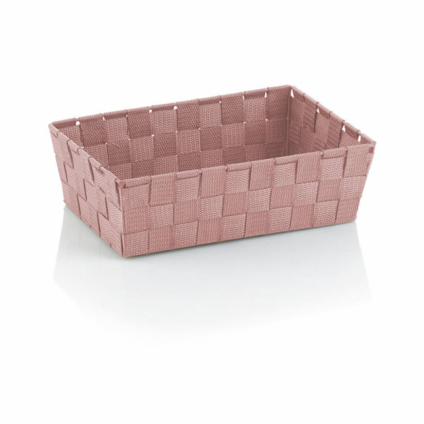 Košík Alvaro plast starorůžová 30x21 cm KL-24352