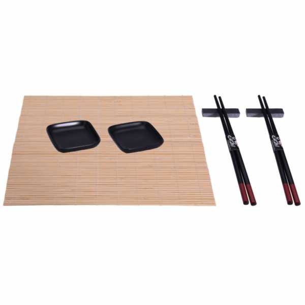 Sushi set porcelán / bambus sada 7 ks černá KO-278000190cern