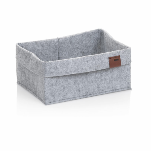 Koš Fay 26x19 cm filc světle šedá KL-24460
