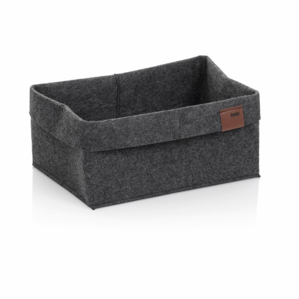 Koš Fay 26x19 cm filc tmavě šedá KL-24461