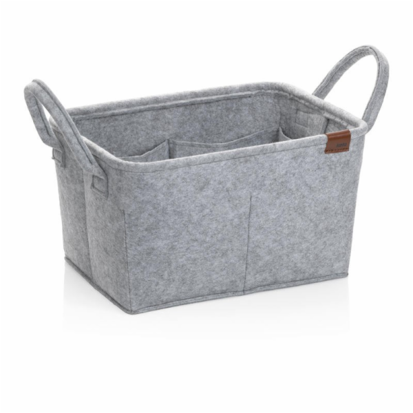 Koš Fay 35x25 cm filc světle šedá KL-24462