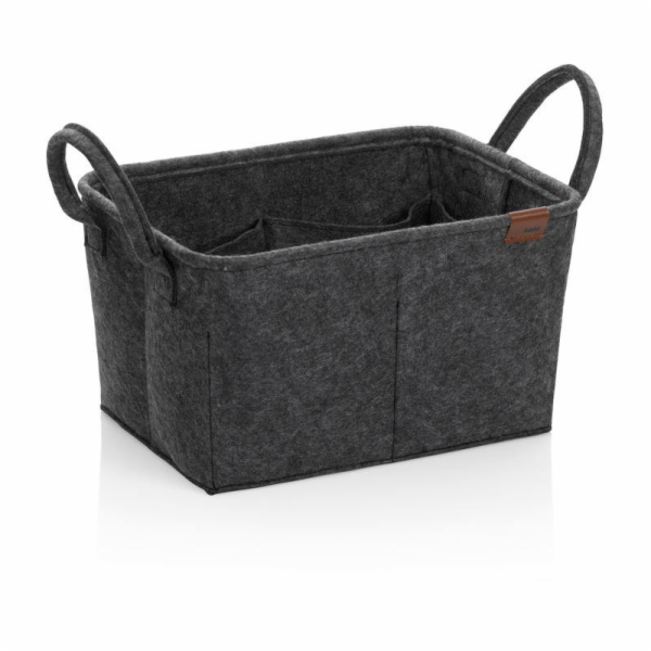 Koš Fay 35x25 cm  filc tmavě šedá KL-24463