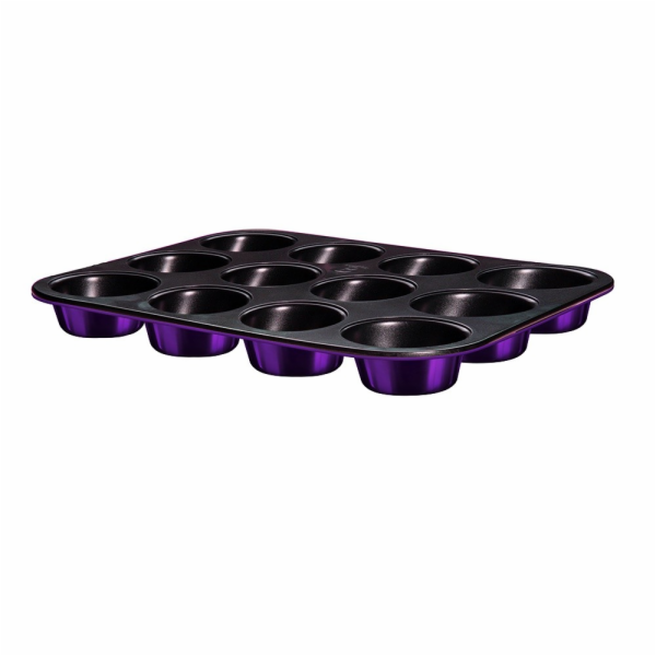 Forma na muffiny s nepřilnavým povrchem 12 ks Purple Meta...
