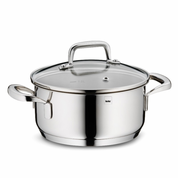 Kastrol s poklicí nerez 18/10 FLAVORIA 16 cm KL-10171