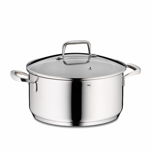Kastrol s poklicí nerez 18/10 FLAVORIA 24 cm KL-10173