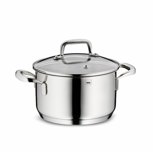 Hrnec s poklicí nerez 18/10 FLAVORIA 16 cm KL-10174