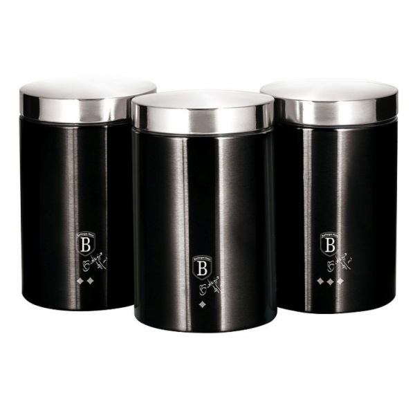 Dóza na potraviny sada 3 ks Royal Black Collection BH-6296