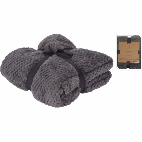 Deka fleece 130 x 170 cm PREMIUM šedá KO-HZ1011920