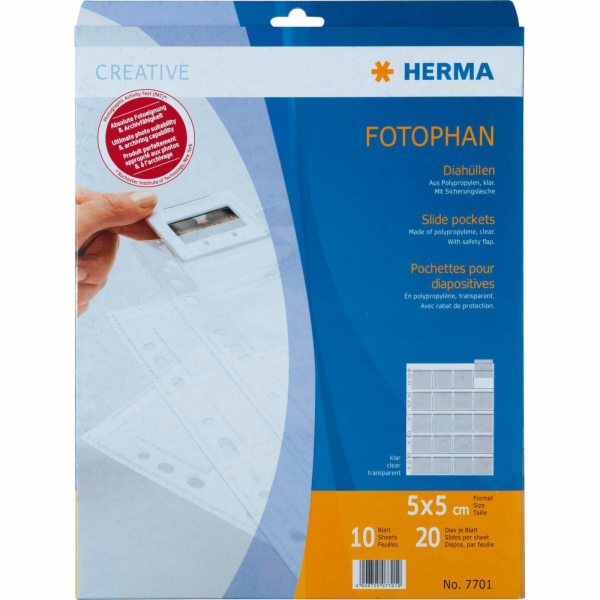 Herma Diahüllen 5x5 10 Blatt klar                        ...
