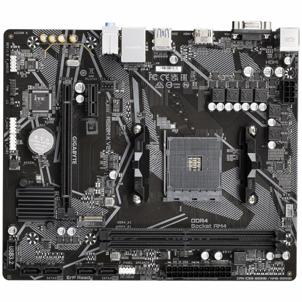 GIGABYTE MB Sc AM4 A520M K V2, AMD A520M, 2xDDR4, 1xHDMI,...