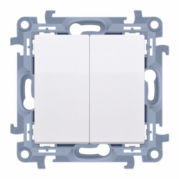 Dvojitý konektor Kontakt-Simon S10 bílý