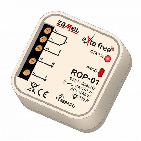 ROP-01 1-CHANNEL RADIO FLUSH-MOUNTED RECEIVER