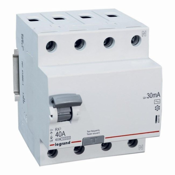 Legrand 4P 40A 0.03A Residual Current Circuit Breaker Typ...