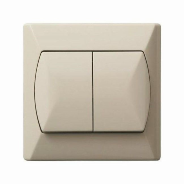 Dvojitý konektor Ospel Accent béžová