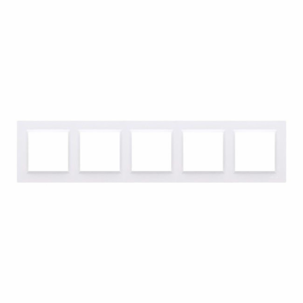 Pětinásobný rám Kontakt-Simon S10 univerzální bílý