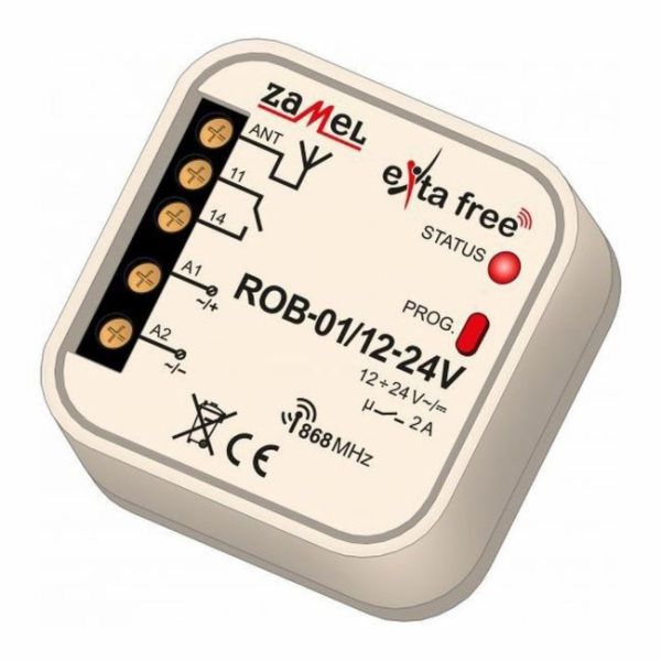 Přijímač rádiové brány Zamel ROB-01/12 - 24 V