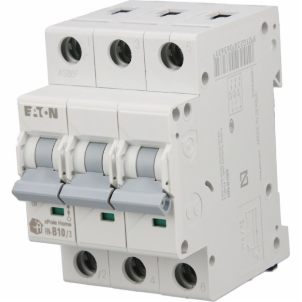 HN-B10/3 MINIATURE CIRCUIT BREAKER B 10A 3P 3M 6KA