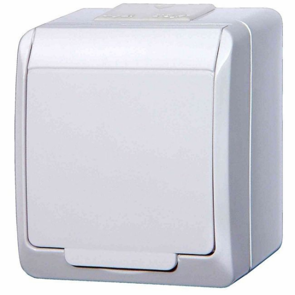 Jednozásuvkový Elektro-Plast Hermes 3212 přisazený, uzemn...