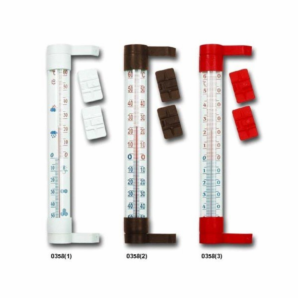 Terdens teploměr na okno pro PVC 26 x 240 mm
