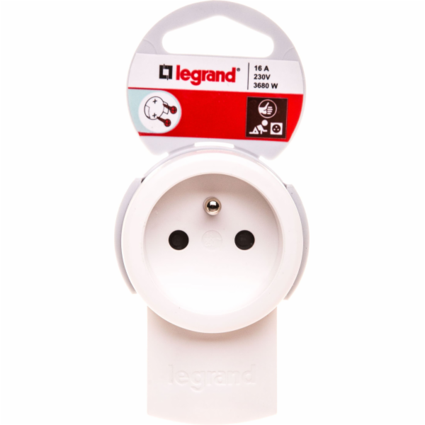Zásuvka Legrand 2P+Z s držákem
