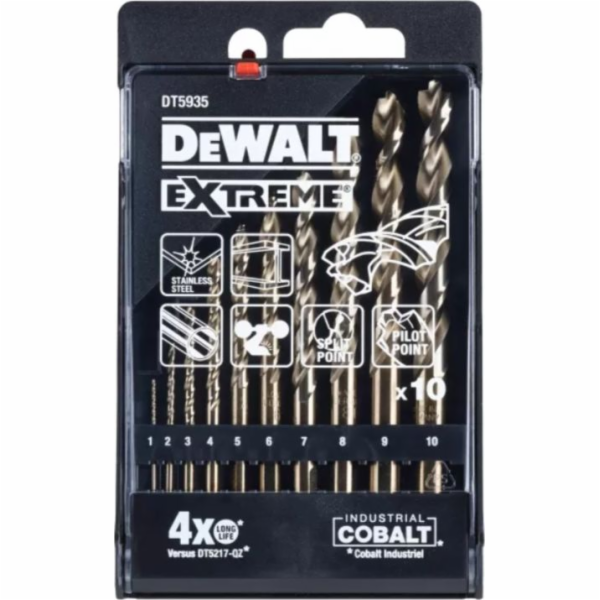 HSS-G Cobalt Extreme Drill Bit Set 1-10mm 10pcs