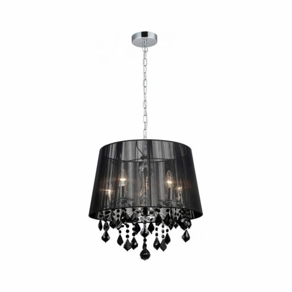 Závěsná lampa Cornelia 5 x 40 W E14 černá