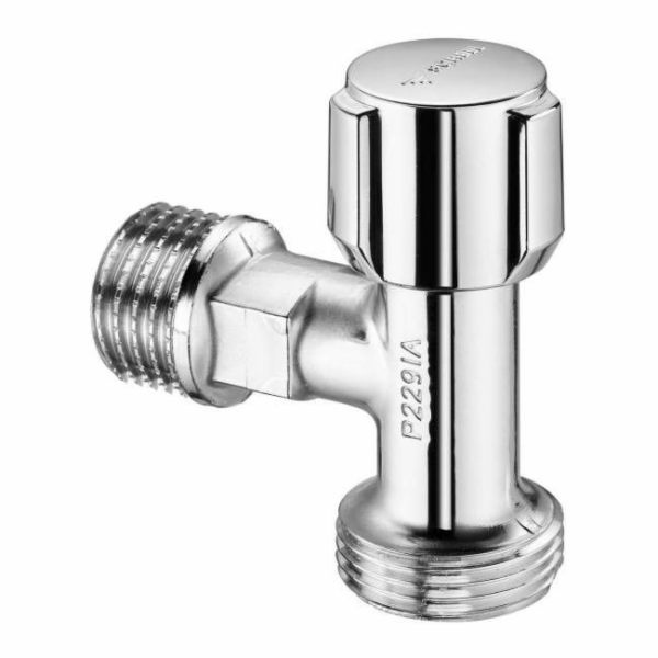 Úhlový ventil pračky Schell s knoflíkem 1/2" x 3/4"