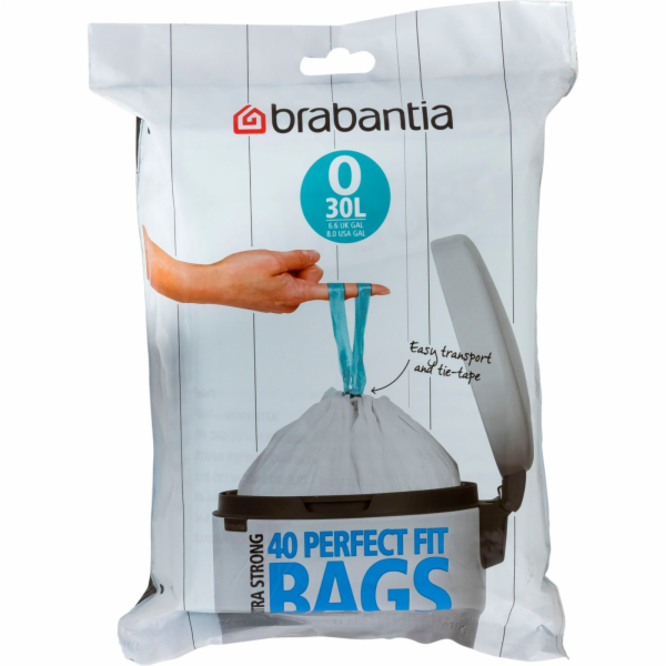 Brabantia PerfectFit Müllbeutel Typ O 30 L, 40 Stck