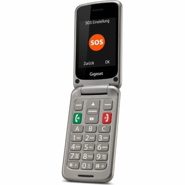 Gigaset GL590 mobilní telefon titanovo-stříbrná