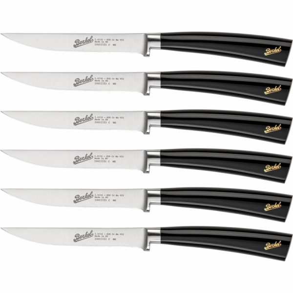 Berkel Elegance Glossy Black Steak Set 6dílný.