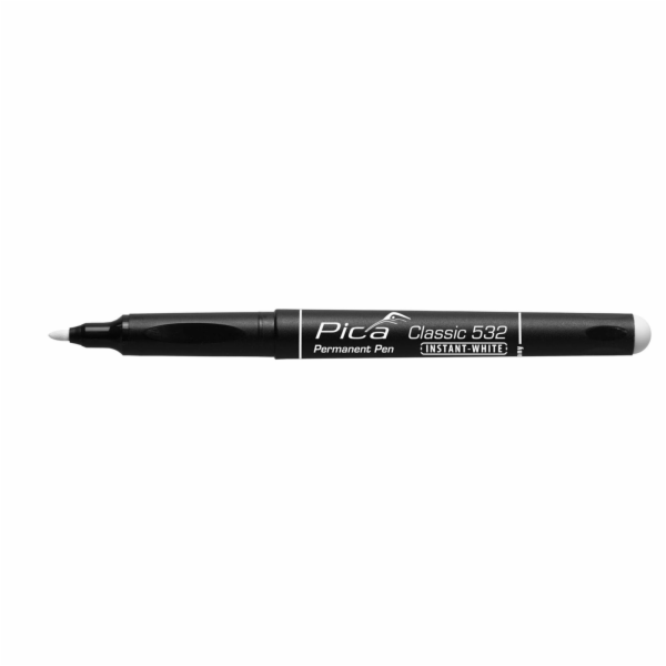 Pica Permanent Marker INSTANT white, Bullet Tip,  1-2mm