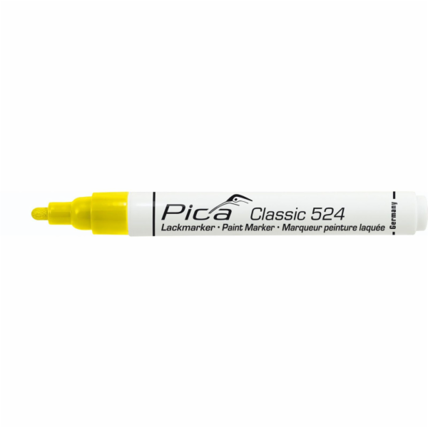 Pica Classic Industrial Paint Marker, 2-4mm bullet tip, y...