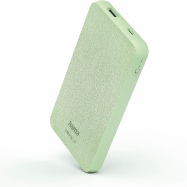 Hama 00201660 Fabric 10 Power Pack 10000mAh kouřově zelená