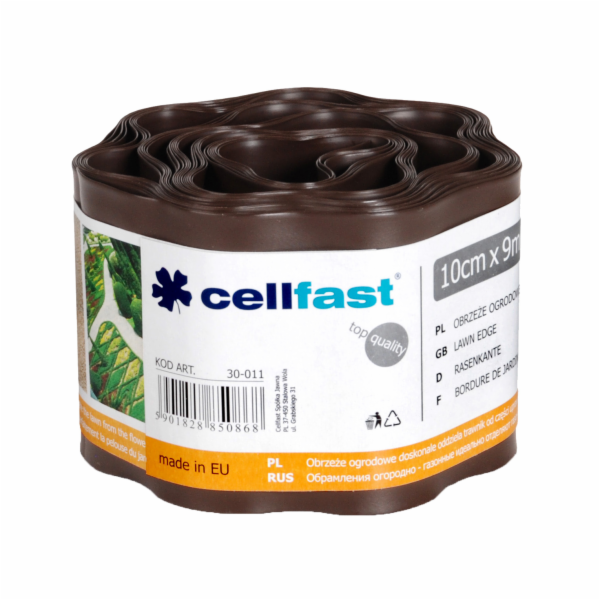 Zahradní lemování Cellfast 10 cm x 9 m hnědá