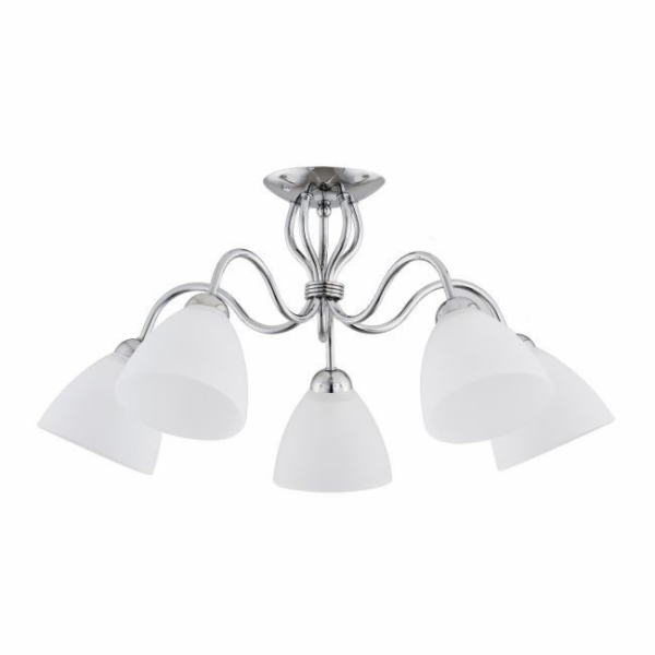 Závěsná lampa Ariel 5 x 60 W E27 chrom