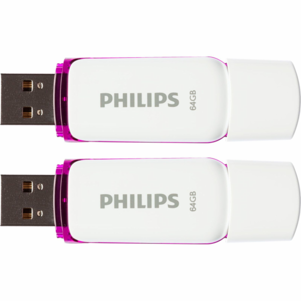 Philips USB 2.0 2-Pack      64GB Snow Edition Magic Purpl...